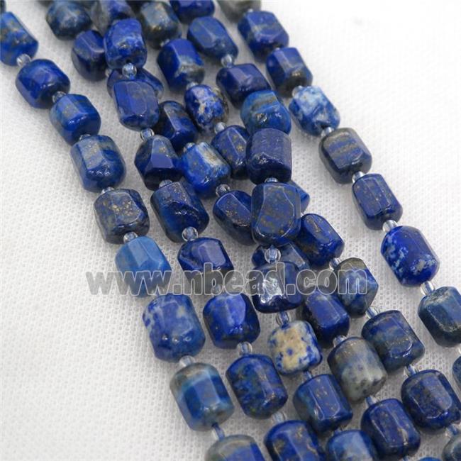 blue Lapis beads, freeform