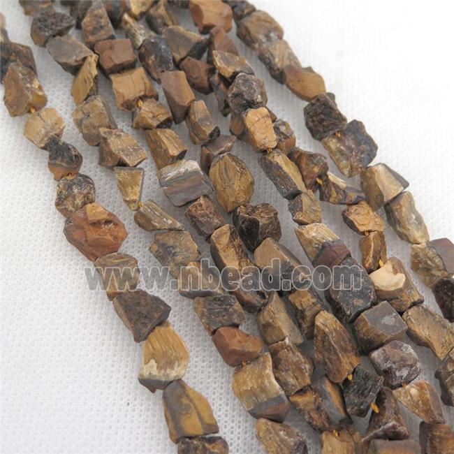 Tiger eye stone chip beads