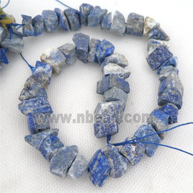 blue Lapis chip beads, freeform