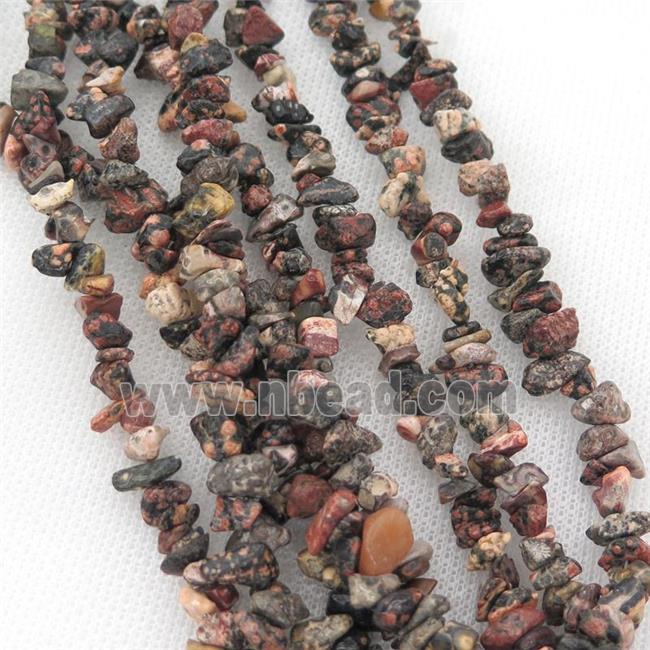 leopardSkin Jasper chip beads