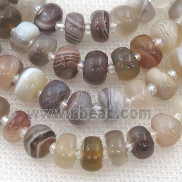 Botswana Agate rondelle beads