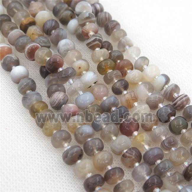 Botswana Agate rondelle beads