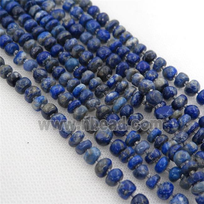 blue Lapis rondelle beads