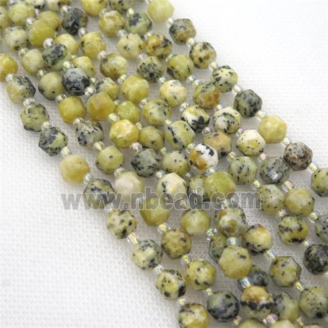 Chinese yellow Turquoise bullet beads