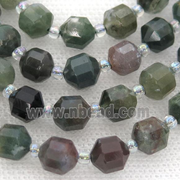 Indian Agate bullet beads