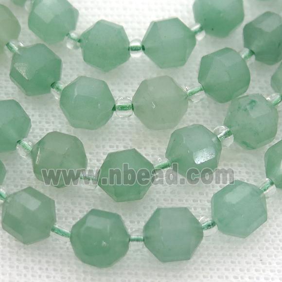 green Aventurine bullet beads