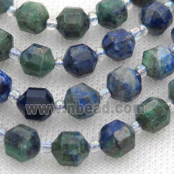 Azurite bullet beads