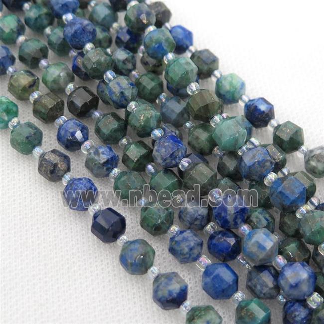 Azurite bullet beads