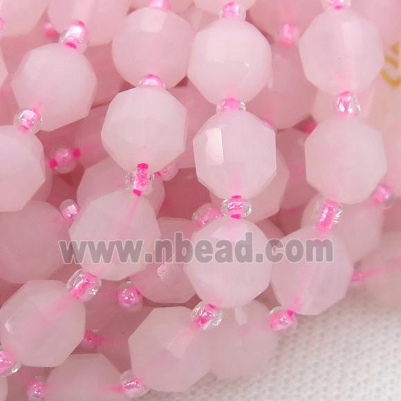 Rose Quartz bullet beads