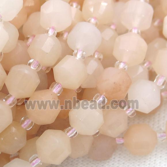 pink Aventurine bullet beads