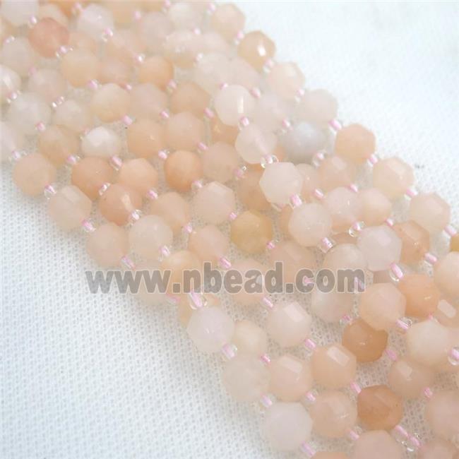 pink Aventurine bullet beads
