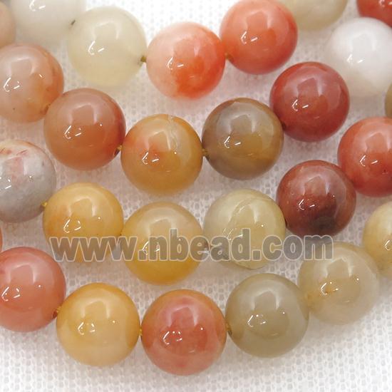 round Chalcedony Beads, multicolor