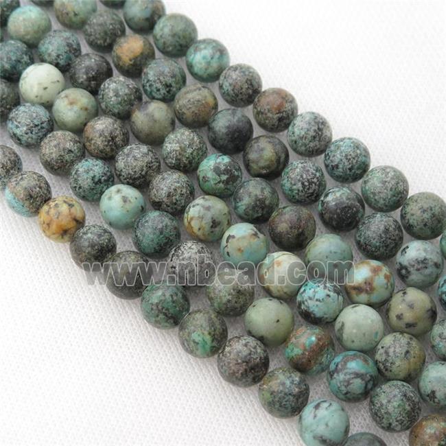 new African Turquoise round Beads, green