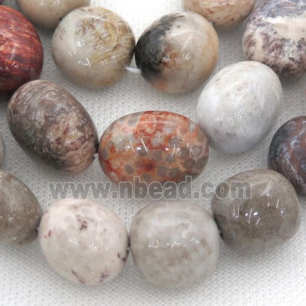 Coral Fossil Beads, freeform
