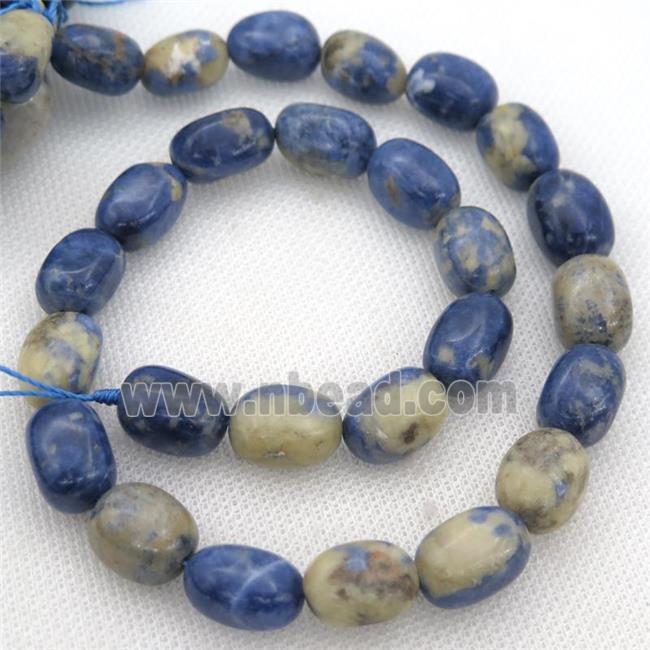 blue Sodalite Beads, freeform