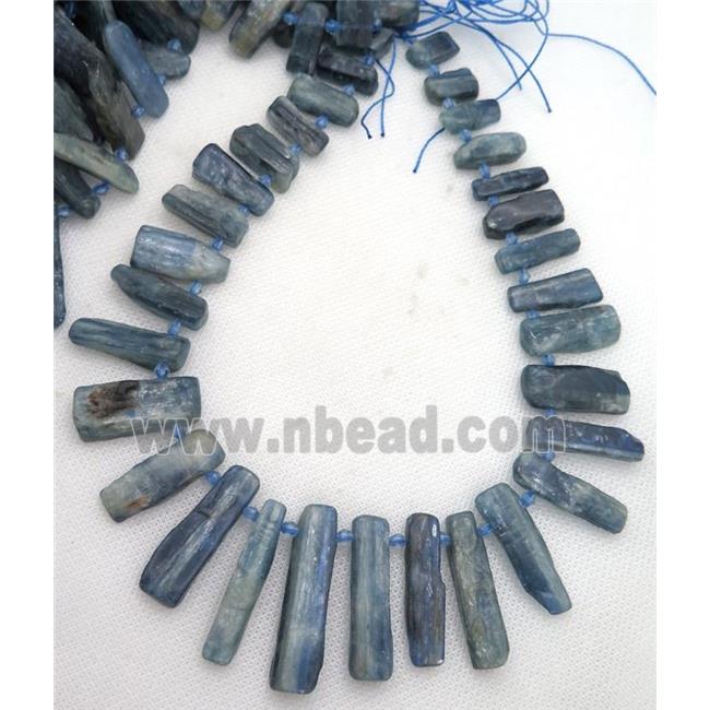 blue Kyanite stick beads