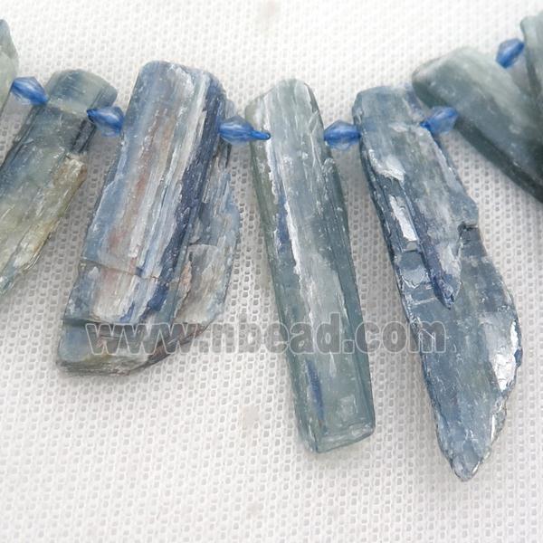 blue Kyanite stick beads