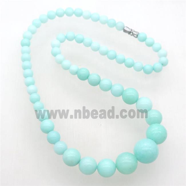 green Malaysia Jade Necklaces with screw clasp