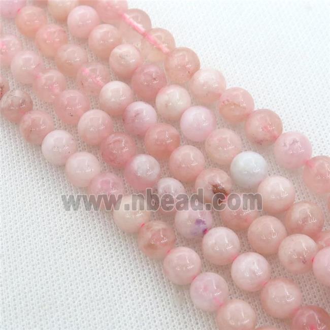 pink Morganite Beads, AA-grade