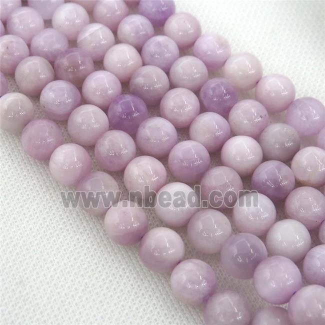 lavender Kunzite Beads, round