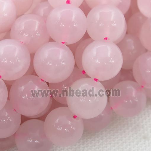 round Rose Quartz Beads