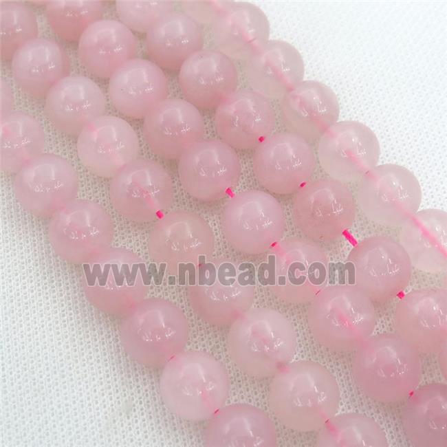 round Rose Quartz Beads