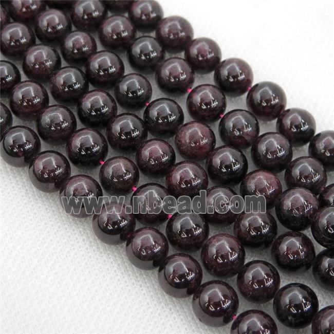 darkred Garnet Beads, round