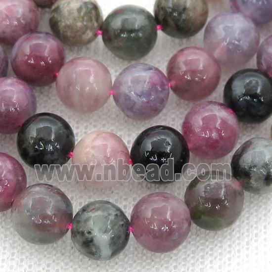 pink Tourmaline Beads, round