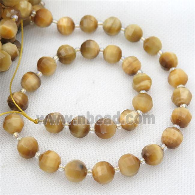 gold Tiger eye stone lantern Beads