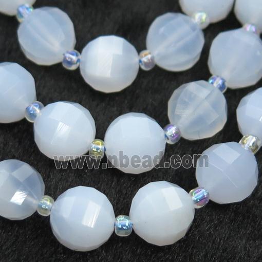 blue Chalcedony lantern beads