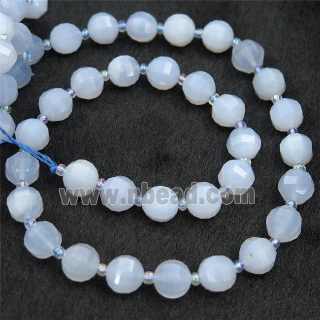 blue Chalcedony lantern beads