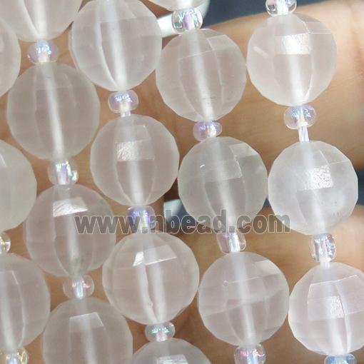 white Chalcedony lantern beads