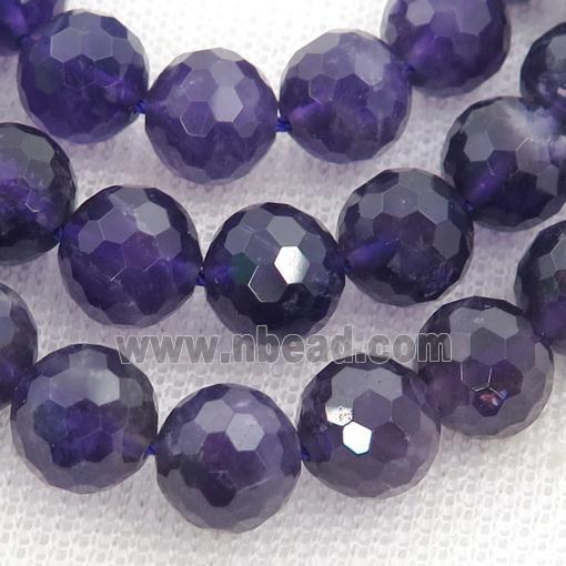 purple Amethyst Beads, faceted round
