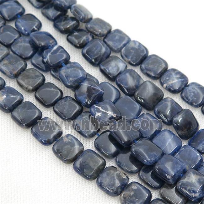blue Sodalite square beads