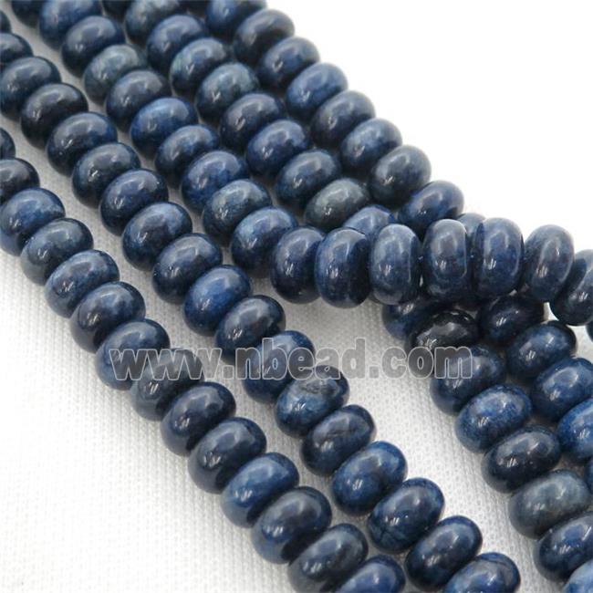 blue Sodalite rondelle beads