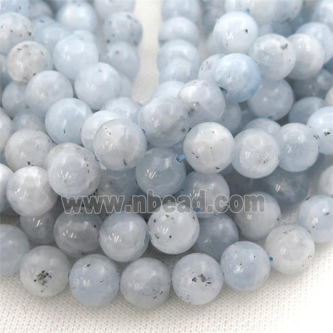 blue Celestite Beads, round