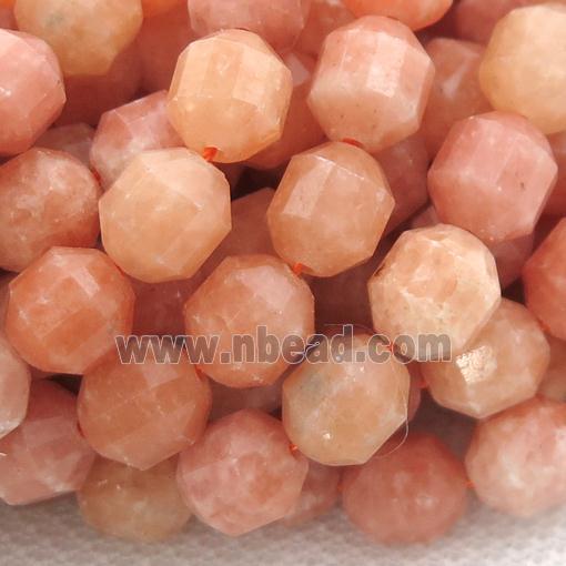 peach Calcite bullet Beads