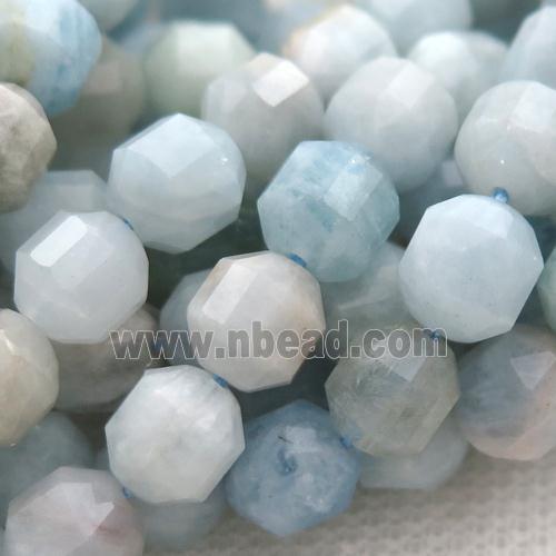 blue Aquamarine bullet beads