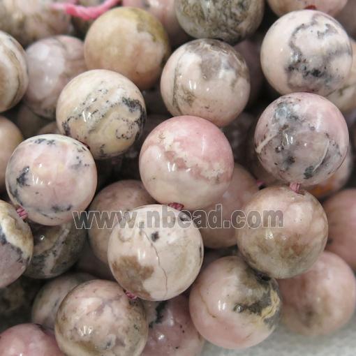 Pink Argentine Rhodochrosite Beads Smooth Round B-Grade