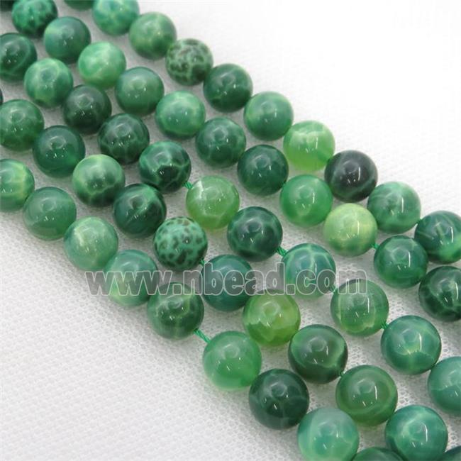 Green Chalcedony Beads, round