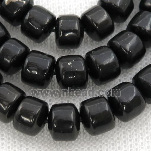 black Shungite Beads, wheel