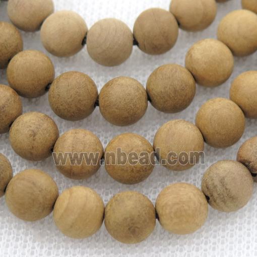 natural Wood Beads, khaki, round