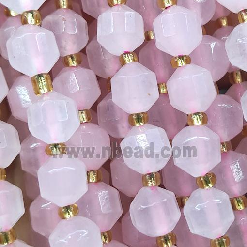 pink Jade bullet beads
