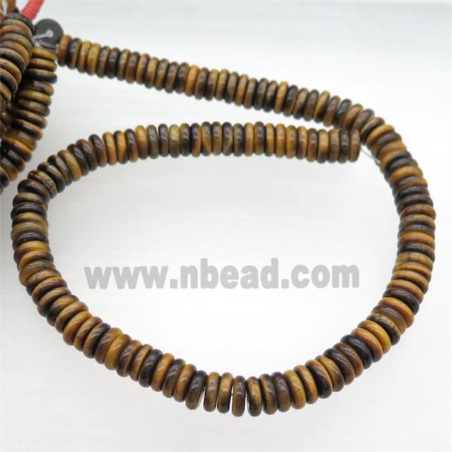 Tiger eye stone heishi beads