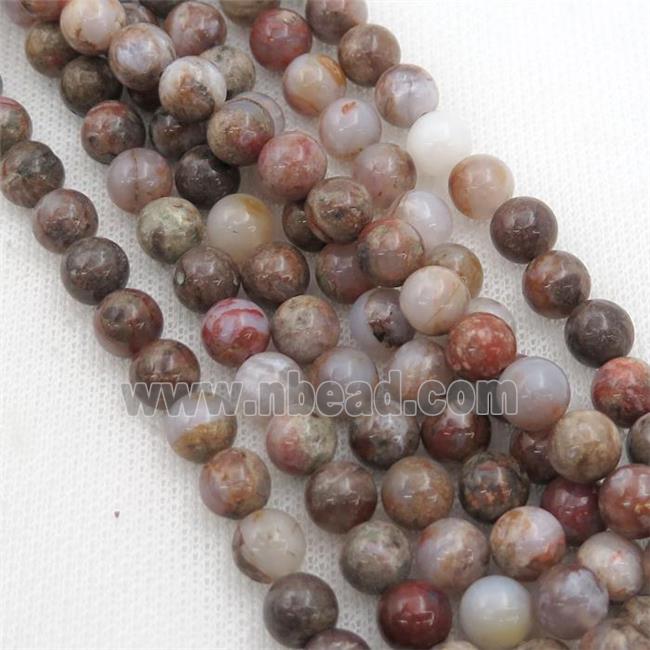 natural Agate beads, round