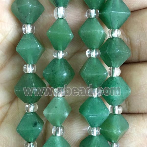 green Aventurine bicone beads