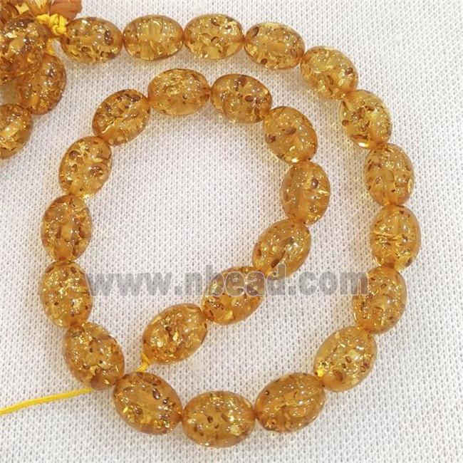 synthetic Amber barrel Beads