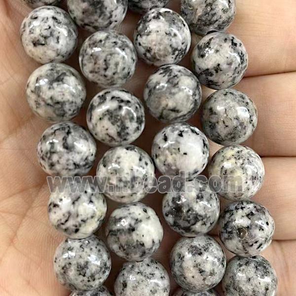 natural Marble Beads, round, white