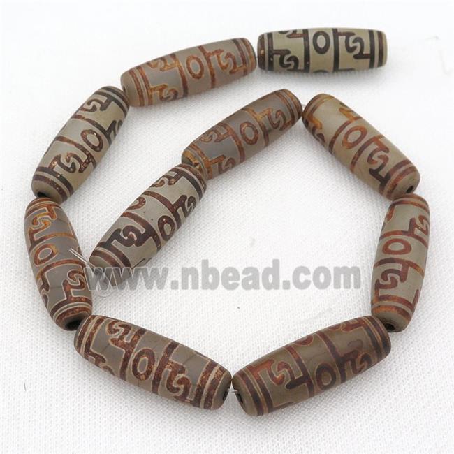 Tibetan Style Agate Beads, rice