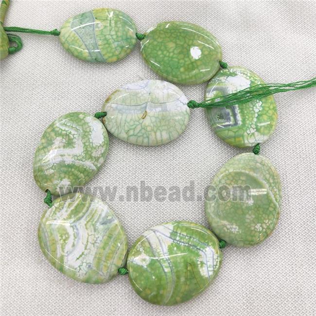 Olive Veins Agate Slice Beads, freeform